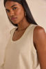 Picture of SHINY TANK TOP PALMYR BIS